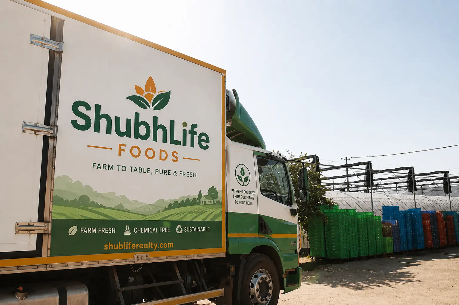 The Akshay Farms team delivering farm produce to local markets